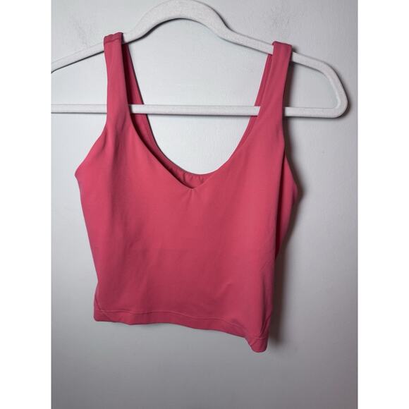 Lululemon Align Tank Luon Coral Pink Womens Size 4 - Picture 2 of 7